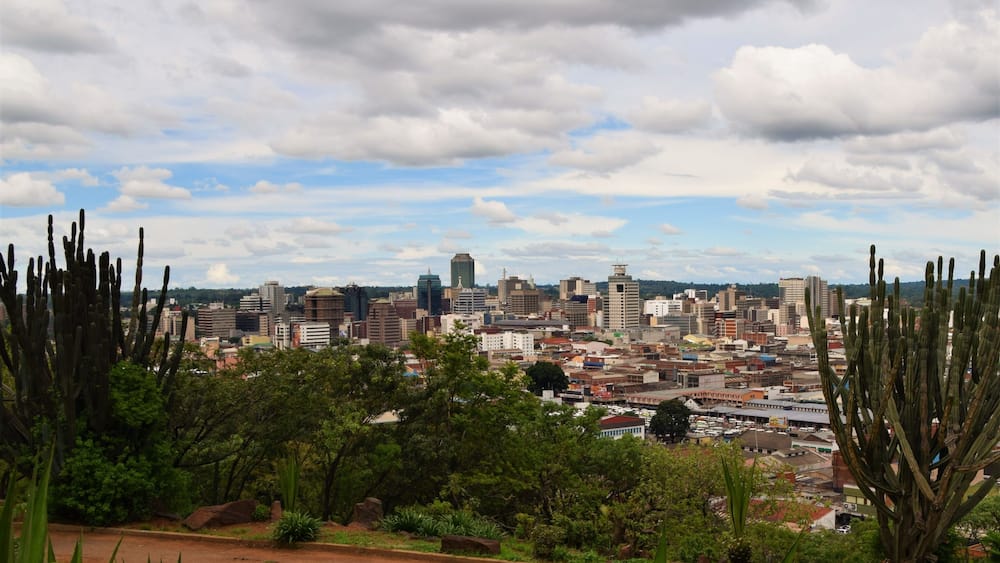 Panoramic view of Harare city centre, Zimbabwe