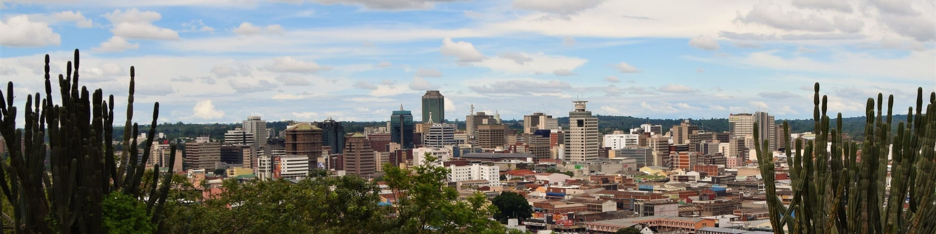 Panoramic view of Harare city centre, Zimbabwe