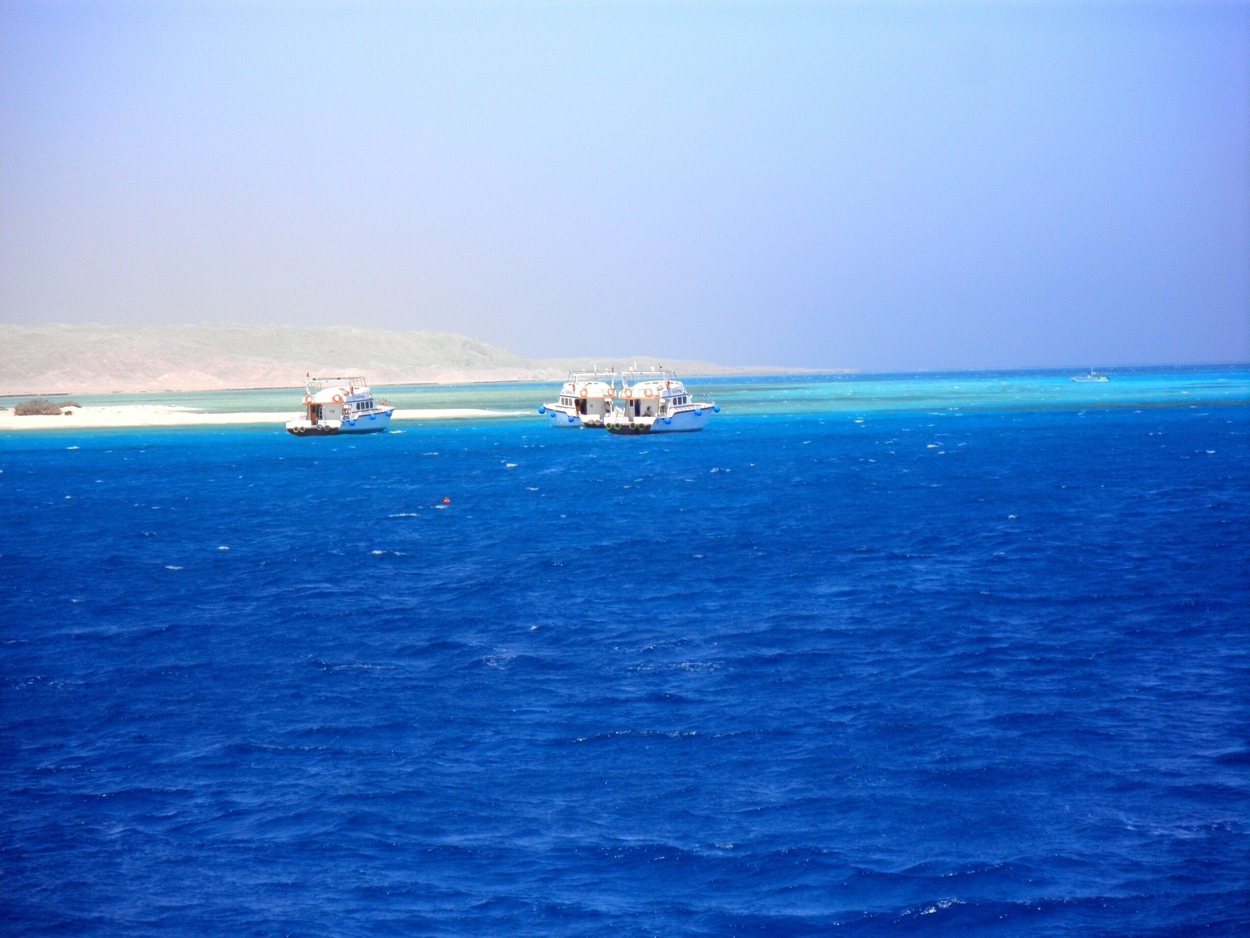 The sea is such an amazing azure blue here.