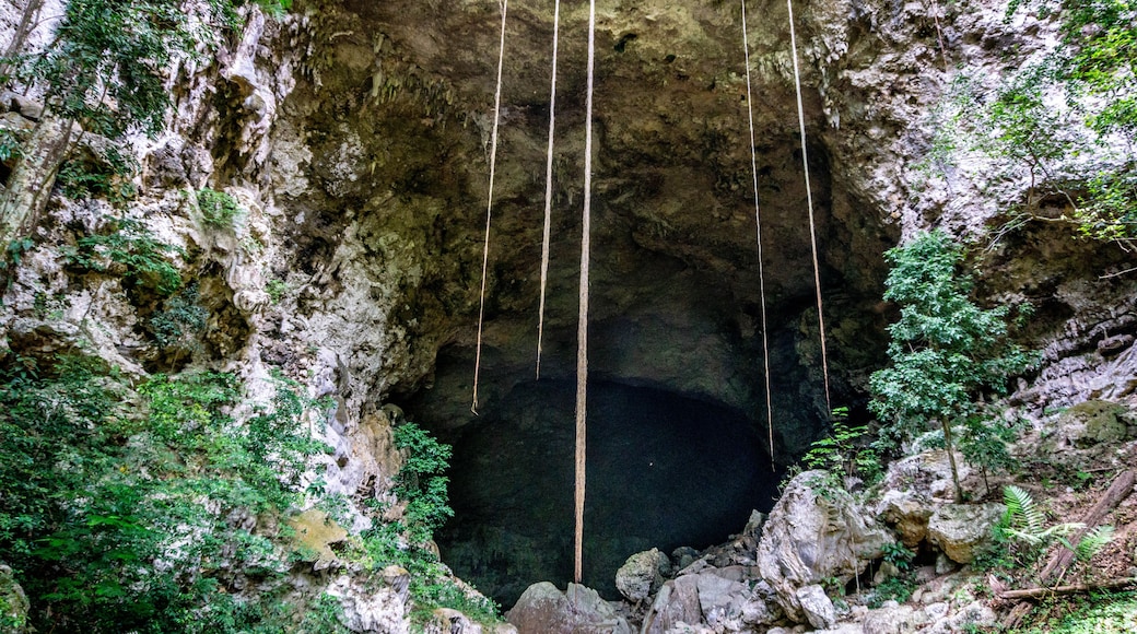 Rio Frio Caves and Cave Waterfalls in Belize.