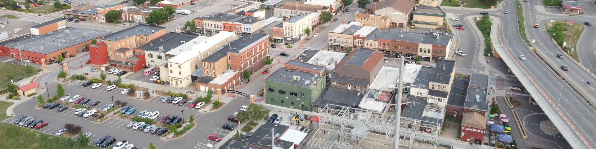 Downtown Hastings, Minnesota Along the Mississippi River
