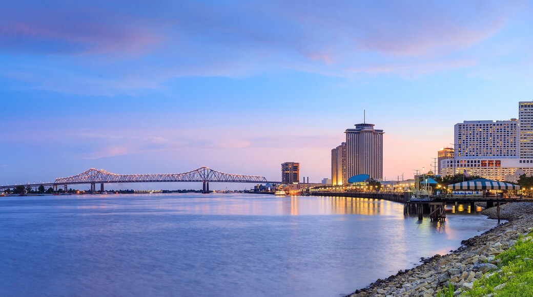 Downtown New Orleans, Louisiana and the Missisippi River