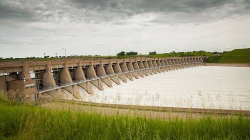 Garrison Dam in eastern North Dakota