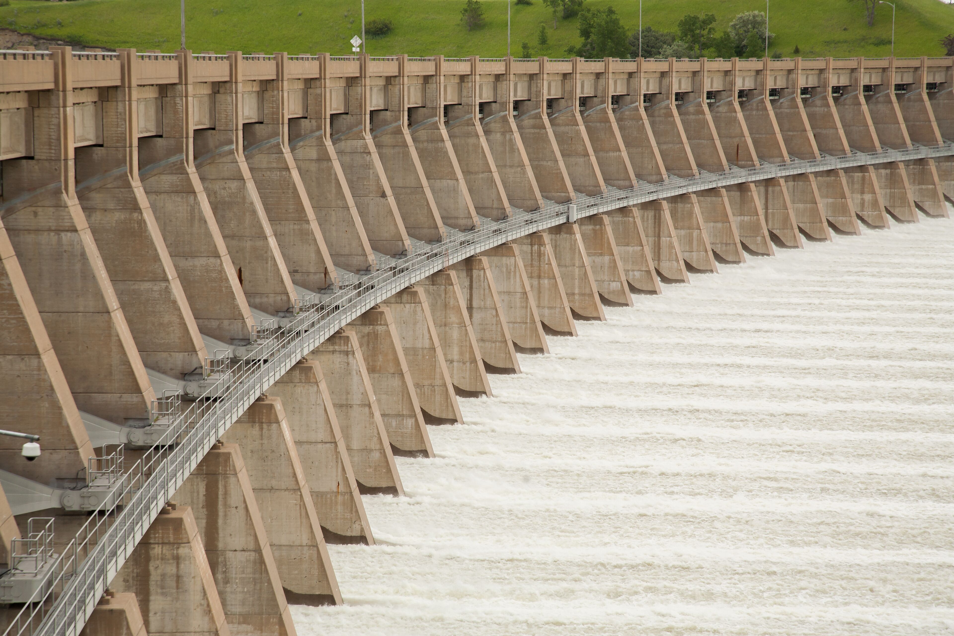 The Garrison dam is an earth-fill embankment dam on the Missouri River in central North Dakota.