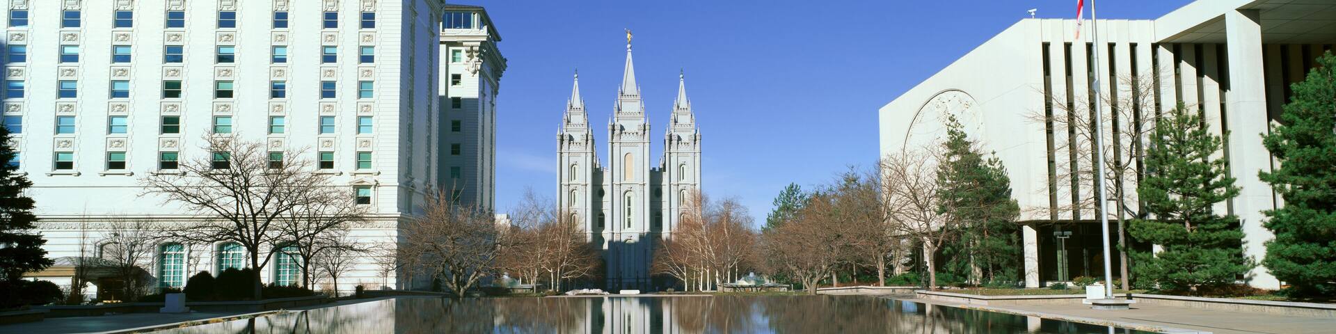Historic Temple and Square in Salt Lake City, UT home of Mormon Tabernacle Choir