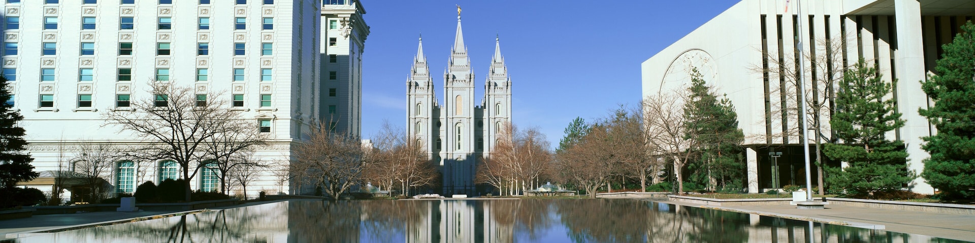 Historic Temple and Square in Salt Lake City, UT home of Mormon Tabernacle Choir