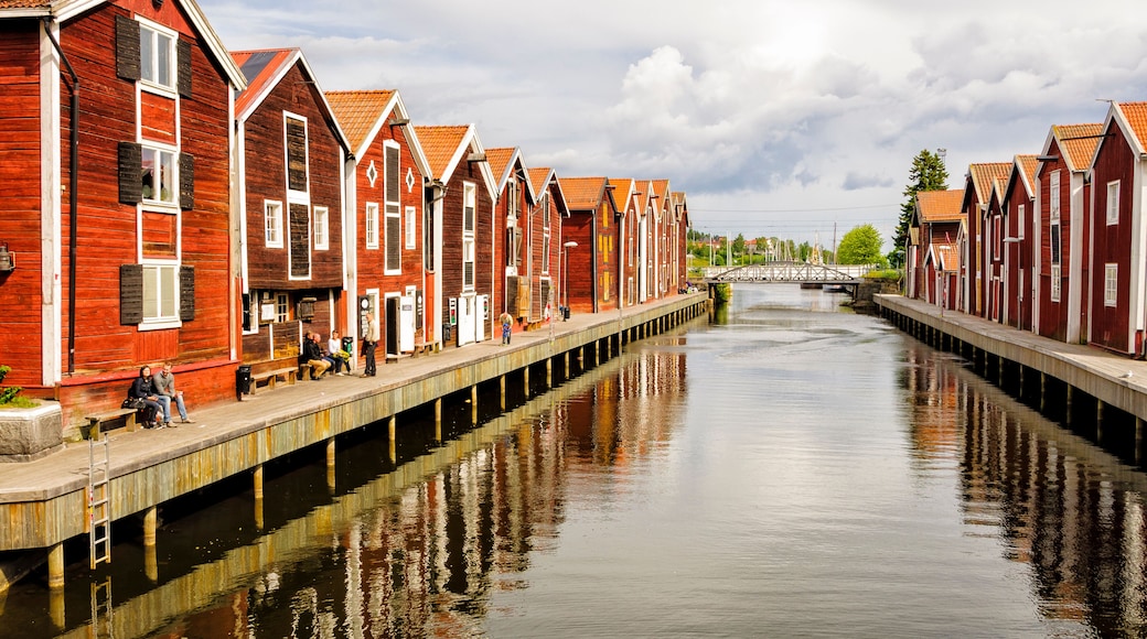 Hafenpanorama in Hudiksvall
