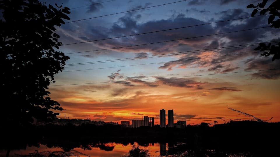 A beautiful evening in Hyderabad.