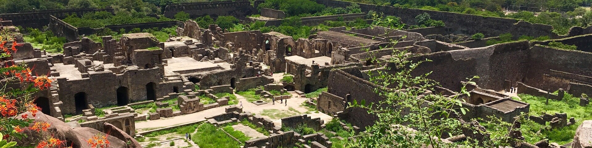 A top view of the Ruins of fort # Golconda fort#Hiking#Hyderabad#India