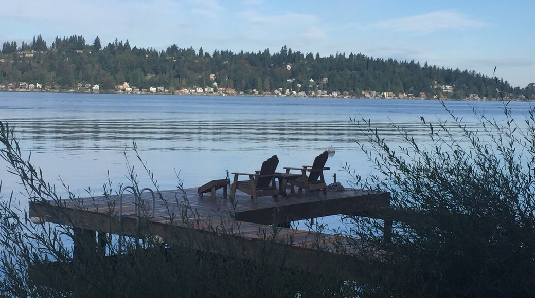 Air BNB Waterfront Getaway. Wonderful spot right on the lake with lots of waster activities. Salmon spawning starting through the lake and visible in nearby Issaquah streams. Fish hatchery nearby is a great place to see them up close. Also a short distance to downtown Seattle.