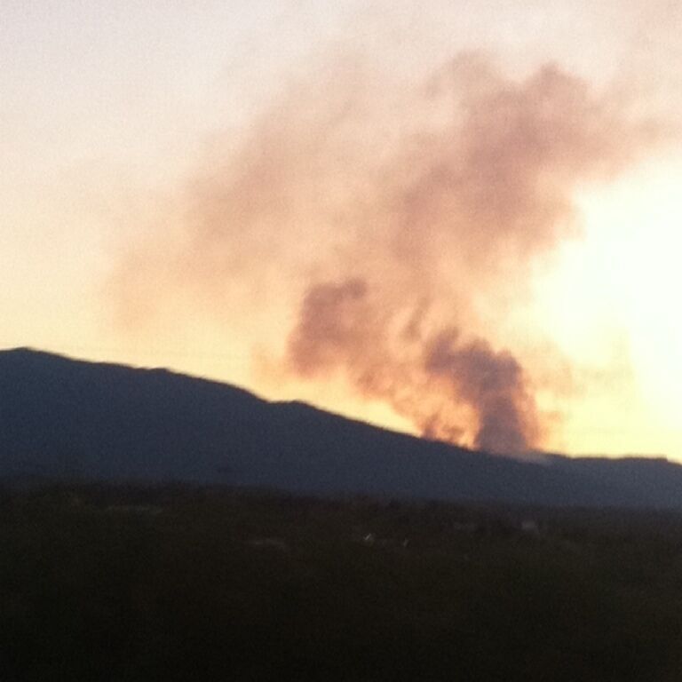 The Pinal Mtn fire may have stopped on the peak, but it has gotten really heavy at the lower locations. 