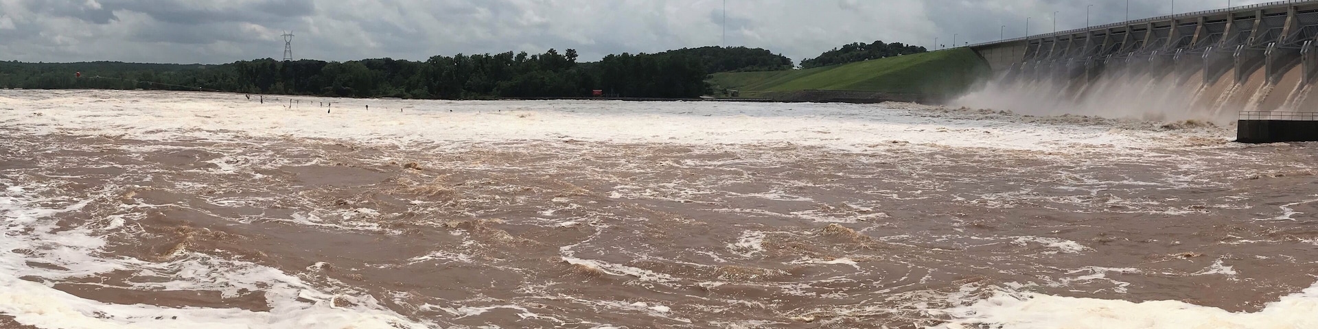 Don’t know how to capture this but the Arkansas river was flooding. The dam is letting out town flooding amounts of water to save it at the expense of the towns downstream.