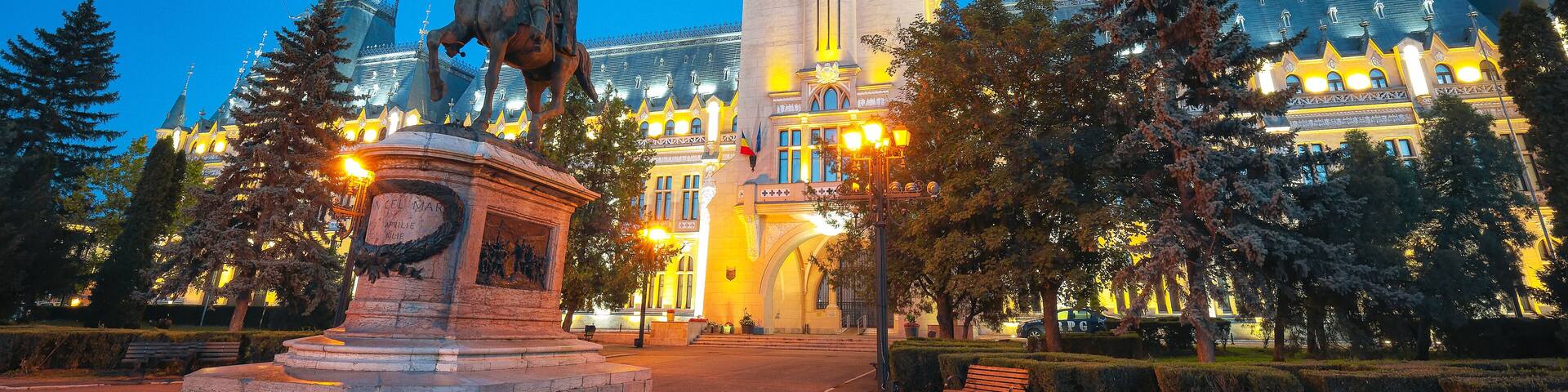 The Palace of Culture edifice in Iasi, Romania.