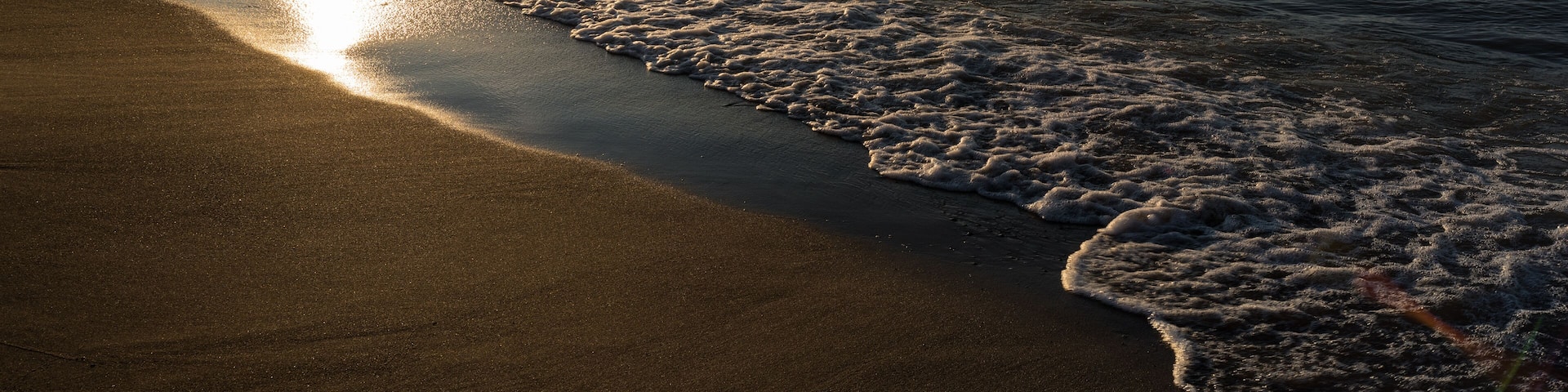 Indiana Dunes Sunset and Waves at Lake Michigan
