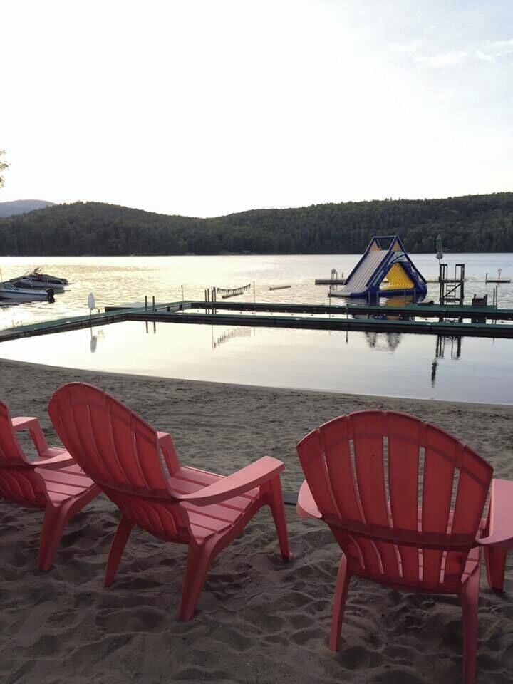 Southwoods Summer Camp: Adirondack chairs in the Adirondack Mountains! #LifeAtExpediaGroup 