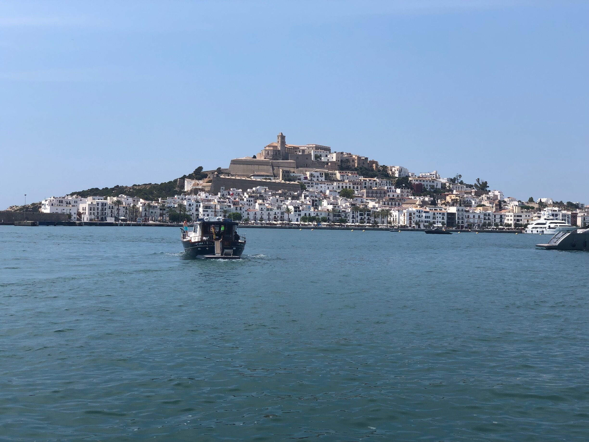 Great views and great yacht-spotting 