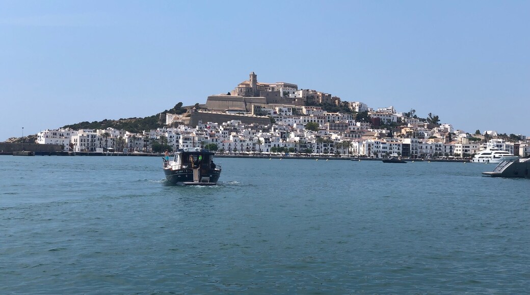 Great views and great yacht-spotting