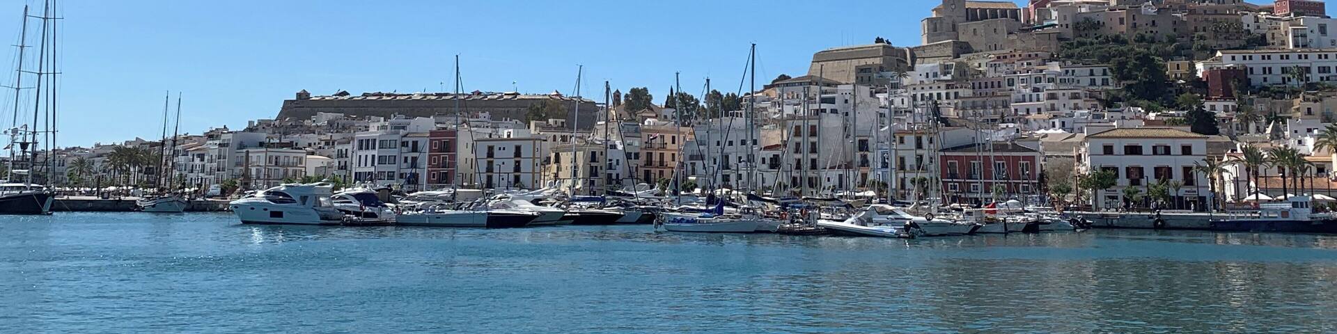 Looking up to Dalt Vila (Ibiza Old Town) from the port. The Dalt Vila was declared a UNESCO World Heritage Site in 1999 and it is absolutely stunning! Sensible shoes are a must and it is very much worth a visit if you are lucky enough to be on the beautiful island of Ibiza. This was my first visit to the island, May 2019 and it won’t be my last! The Spanish people are so friendly and welcoming and the weather was perfect ☀️ wonderful, chilled out atmosphere and not at all just a place to go clubbing, Ibiza is so much more than that! 🇪🇸