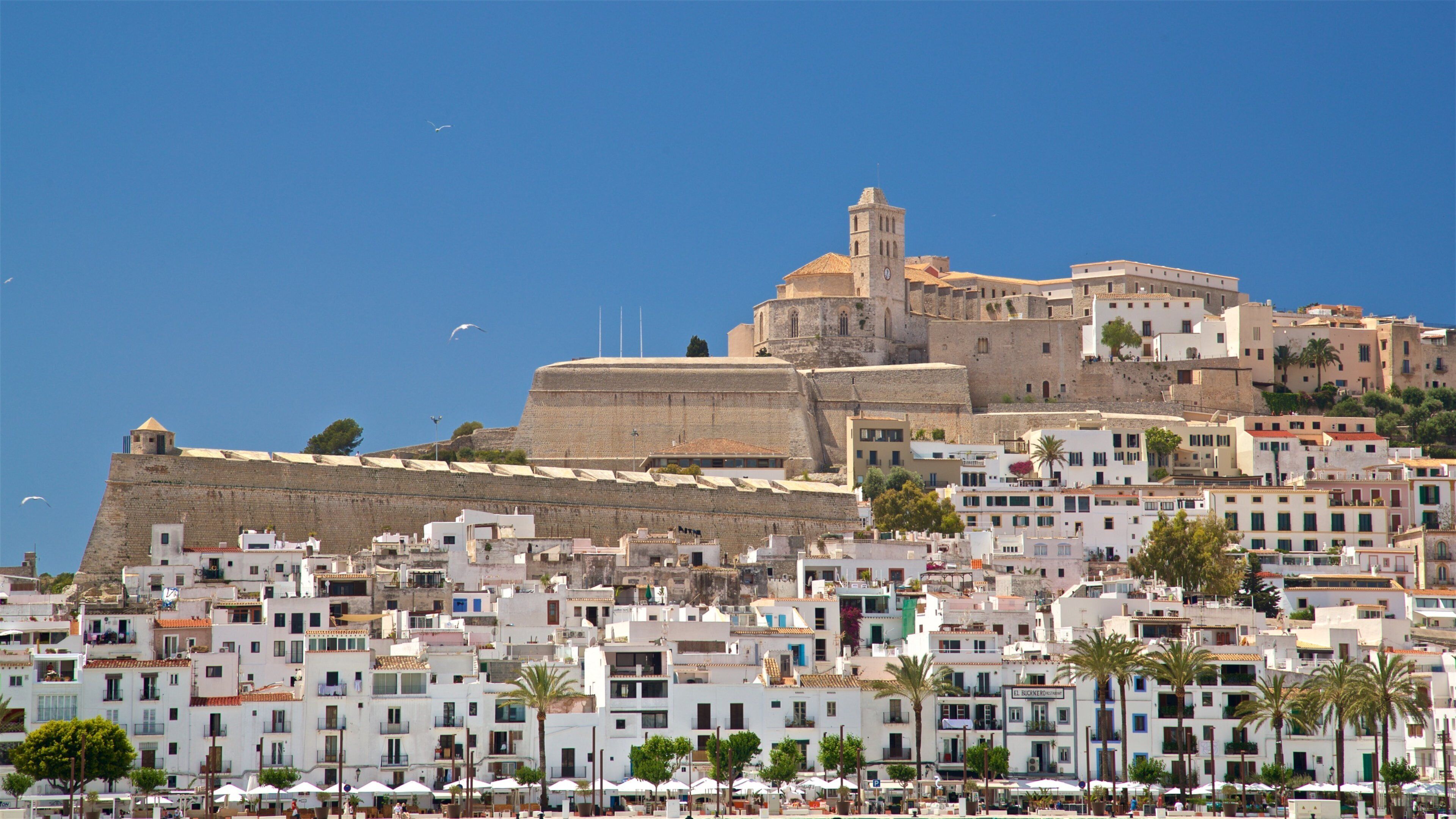Ibiza which includes a coastal town