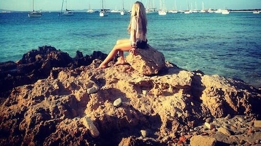 A short boat ride from the craziness of Ibiza will take you to this tranquil paradise of Formentera Beach in Spain #beach