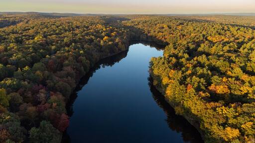 Autumnal Sunset in the Poconos