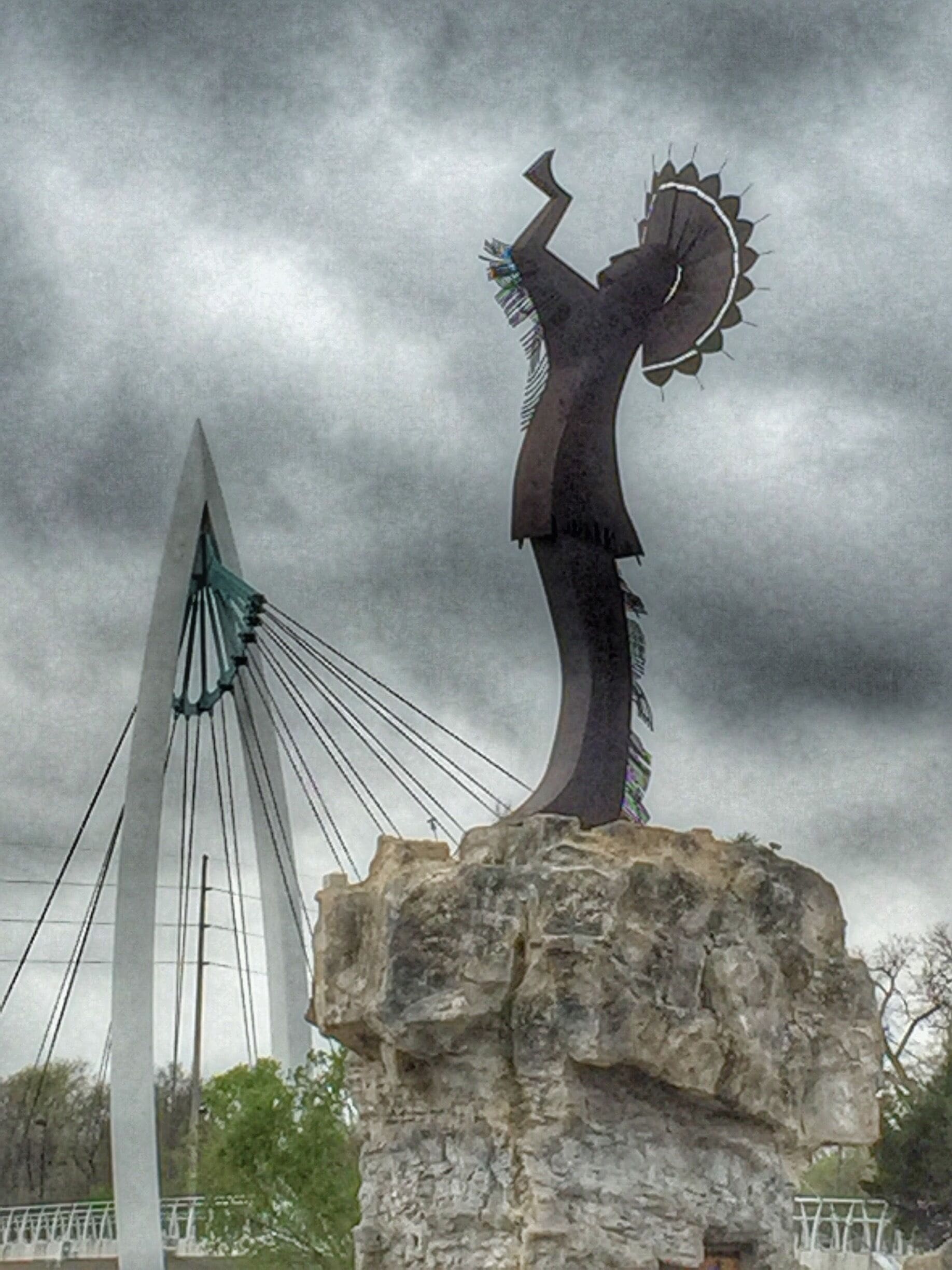 Right on the River downtown.