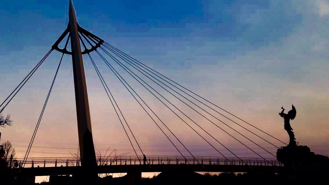 I've seen several pictures of the Keeper if the Plains but I wanted to add my own. It just so happen that our visit coincided with a fire on the west side of the city. He must be distracted! 