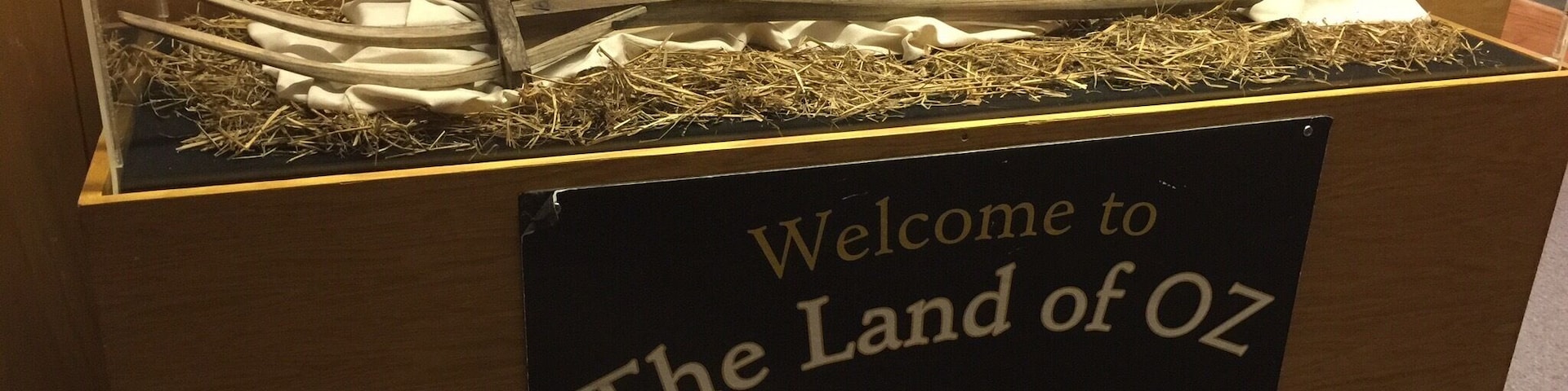 Of course no museum in the great state of Kansas would be complete without the actual pitchfork prop used by the Scarecrow in the movie The Wizard of Oz.