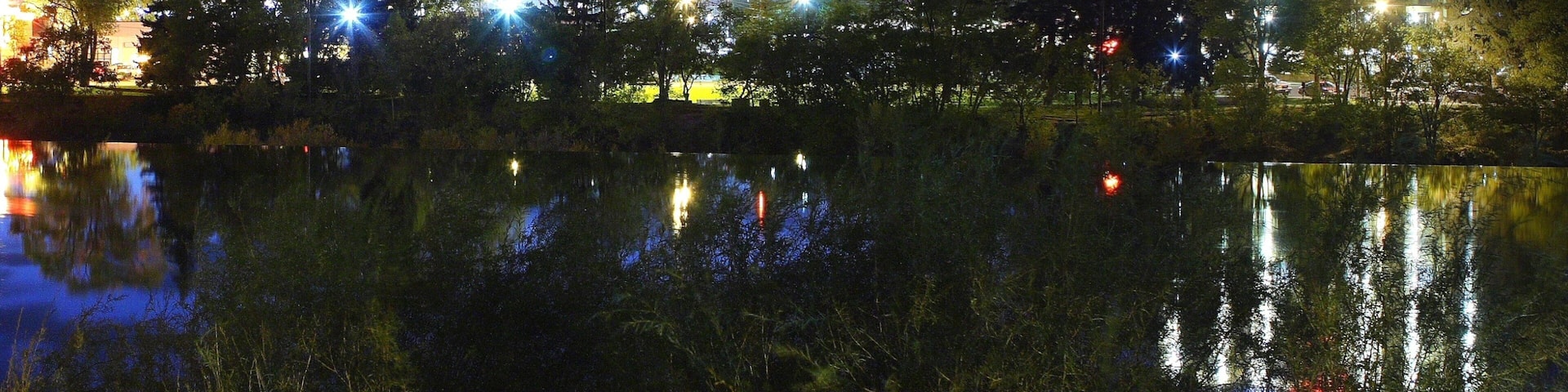 Idaho Falls which includes a river or creek, night scenes and a hotel