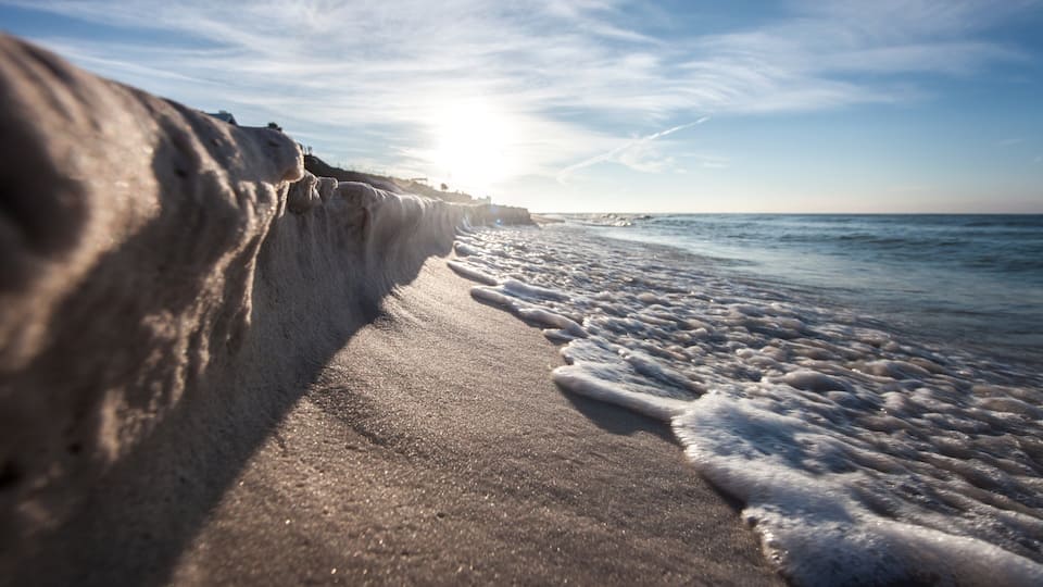 Fort Walton Beach featuring a sunset and a sandy beach