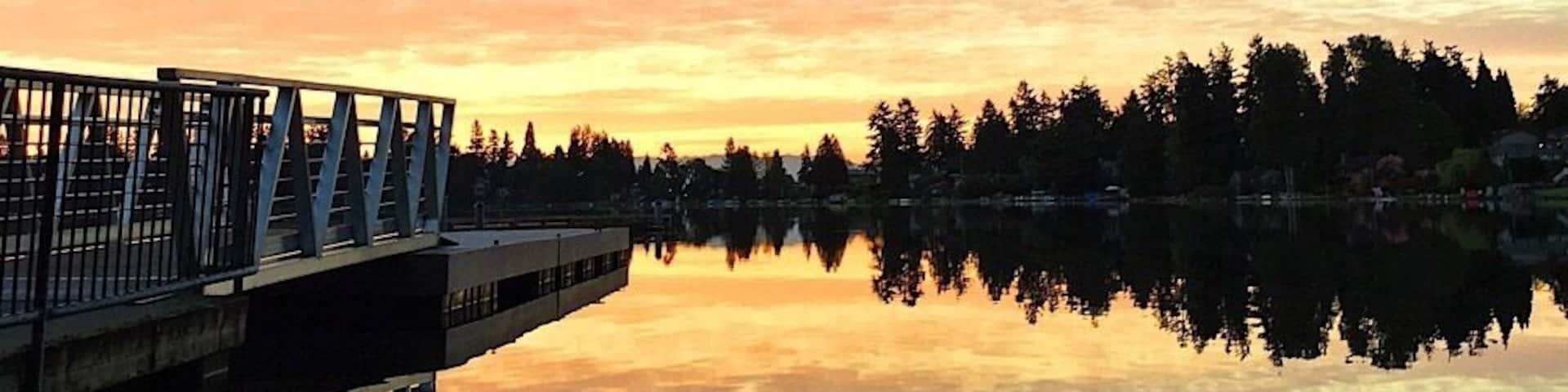 Angle Lake Park is one of my favorite places to watch the sunrise. #AquaTrove