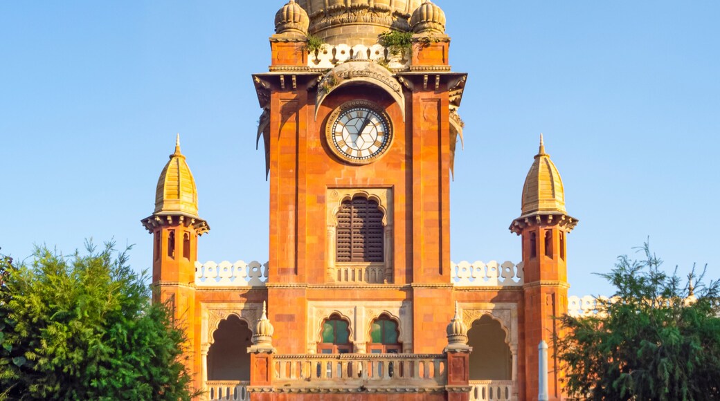 Mahatma Gandhi Hall. Ghanta Ghar, Indore, Madhya Pradesh. Also Known as King Edward Hall. Indian Architecture.