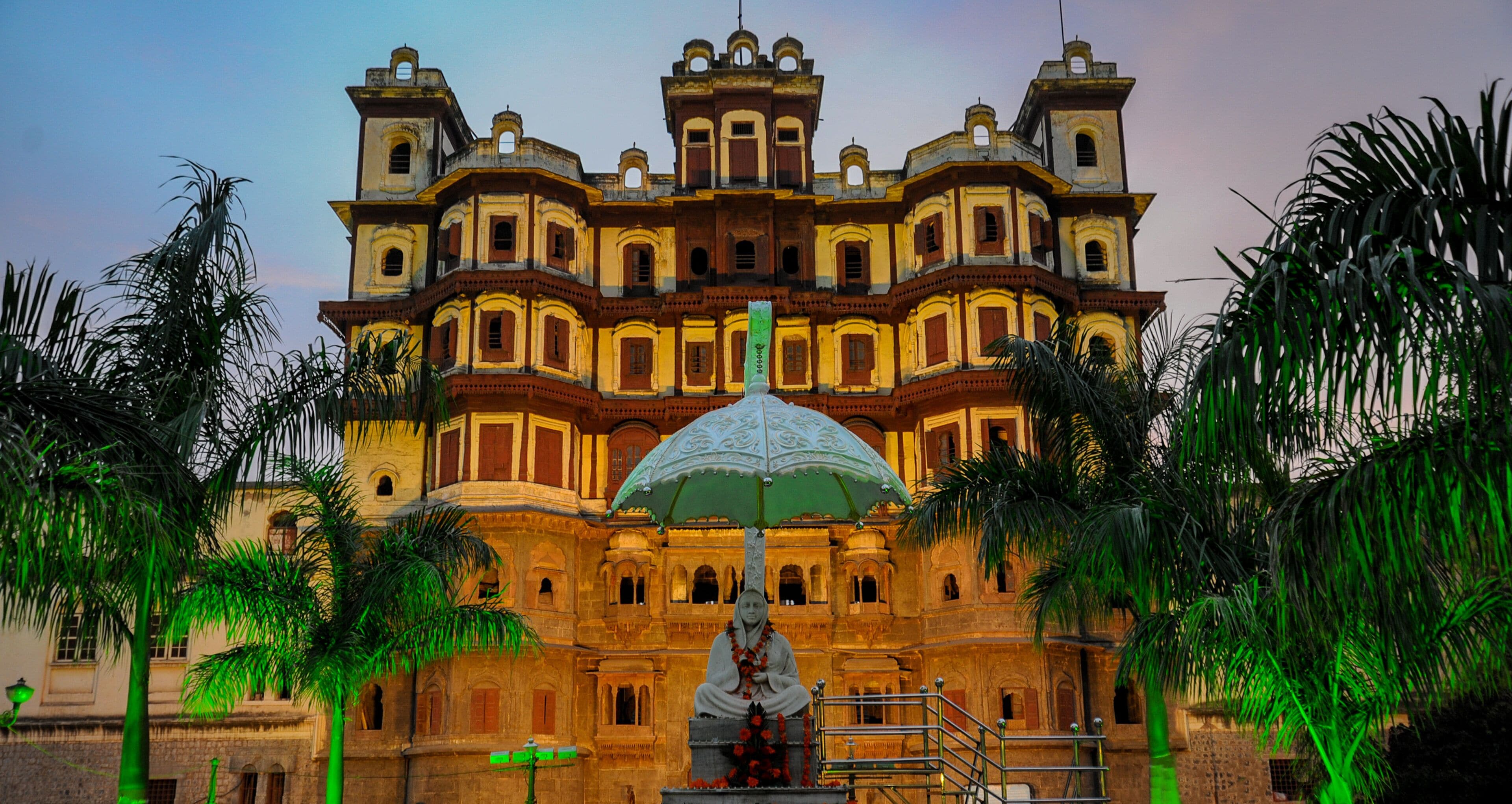 Rajwada palace in Indore, Madhya Pradesh, India