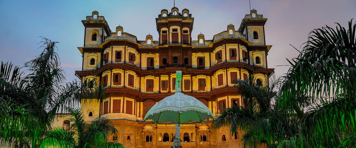 Rajwada palace in Indore, Madhya Pradesh, India