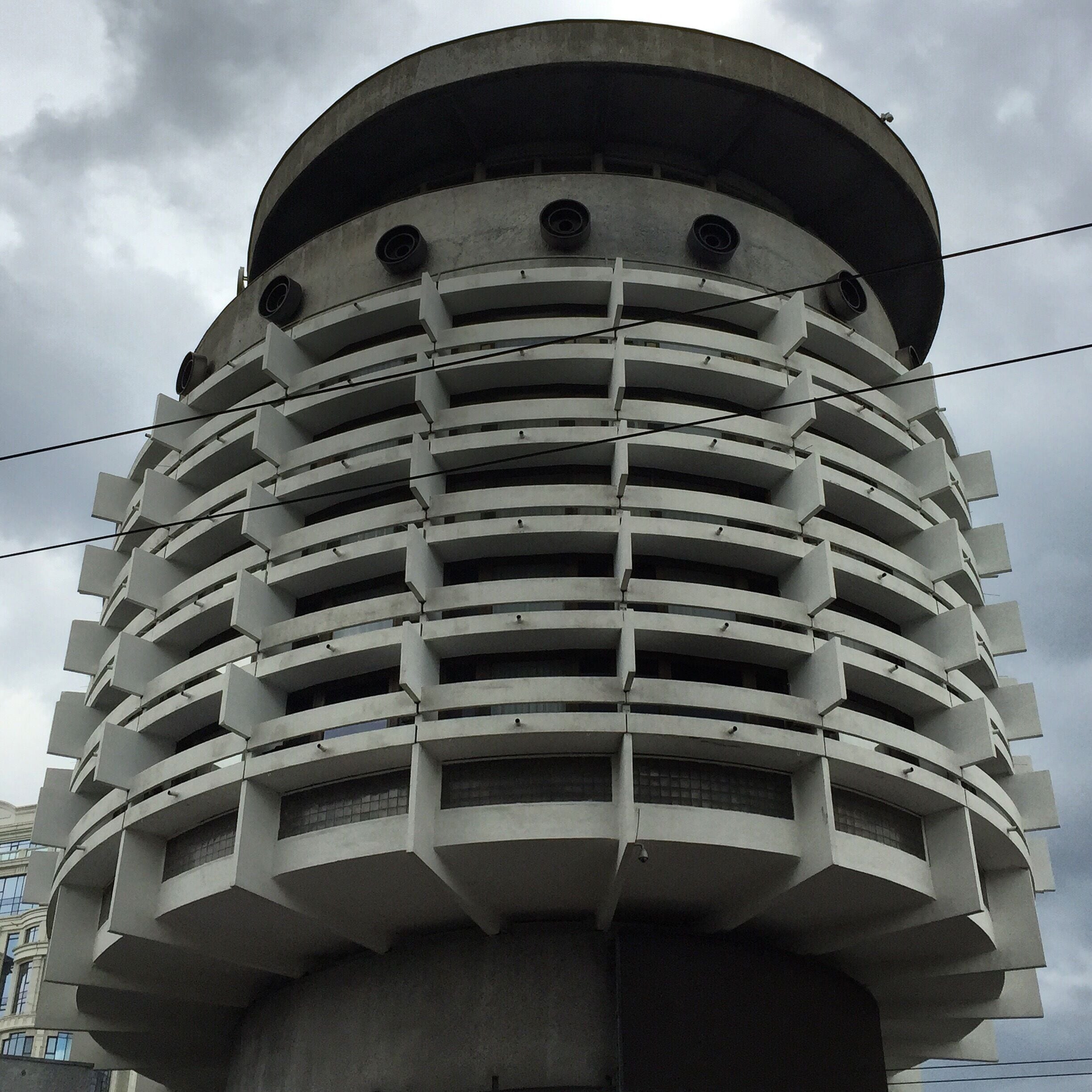 Interesting architecture for a hotel.