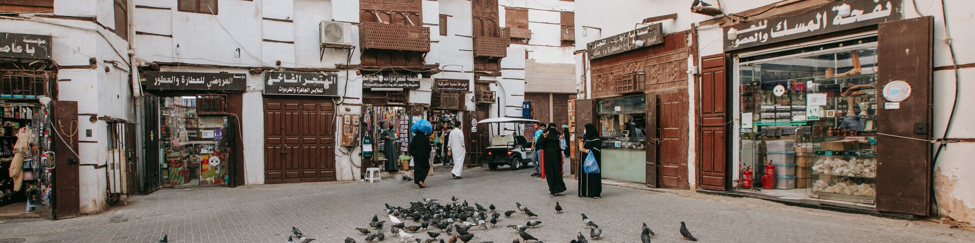 Saudi Arabia which includes street scenes and bird life