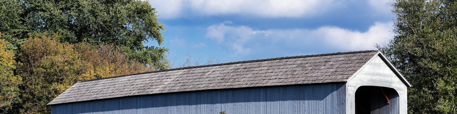 FTYTP1 The Upper Sheffield Covered Bridge, Sheffield, Massachusetts, USA