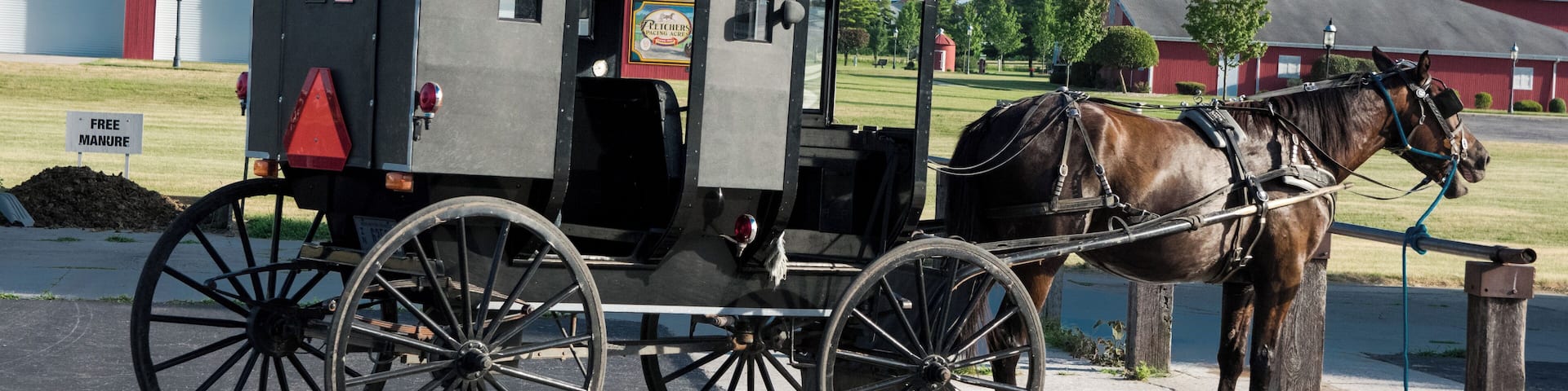 Shipshewana - where life collides. It's fun to visit and see a different style of living. Plus who wouldn't want free manure? #LikeALocal! #Shipshewana #Indiana #CynthiaHerms