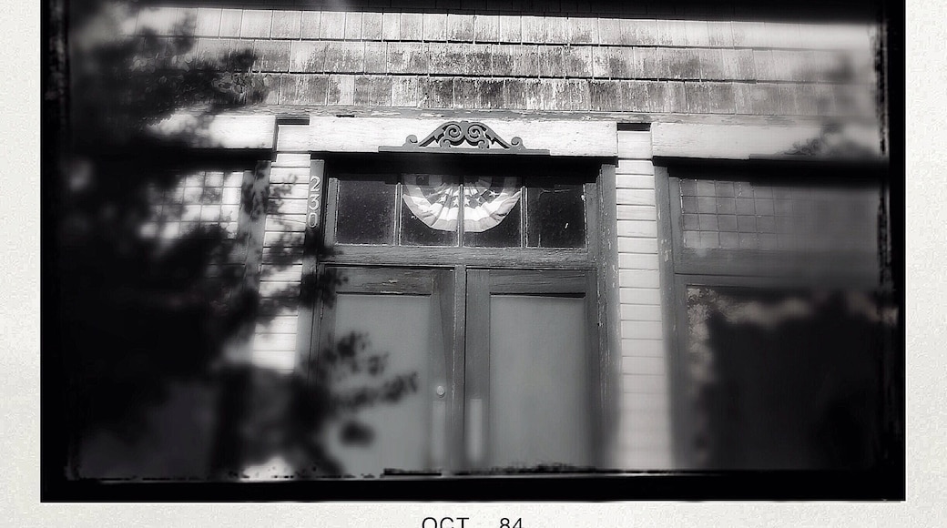Old boarding house in Shoshone, ID. We just happened to run into the owner of this building and he gave us a bit of history about it. Designed by a Scottish man from Boise. The building is about ten-ish times larger than what you can see in this picture. Currently only houses a couple of people and some doves.