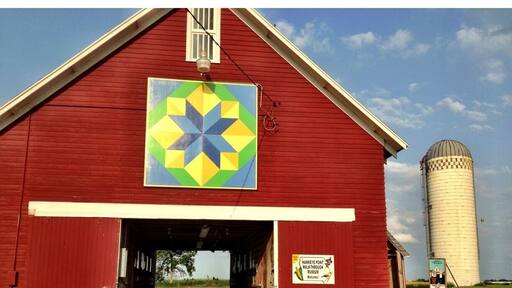 Roadside attraction marking Iowa's highest elevation.
