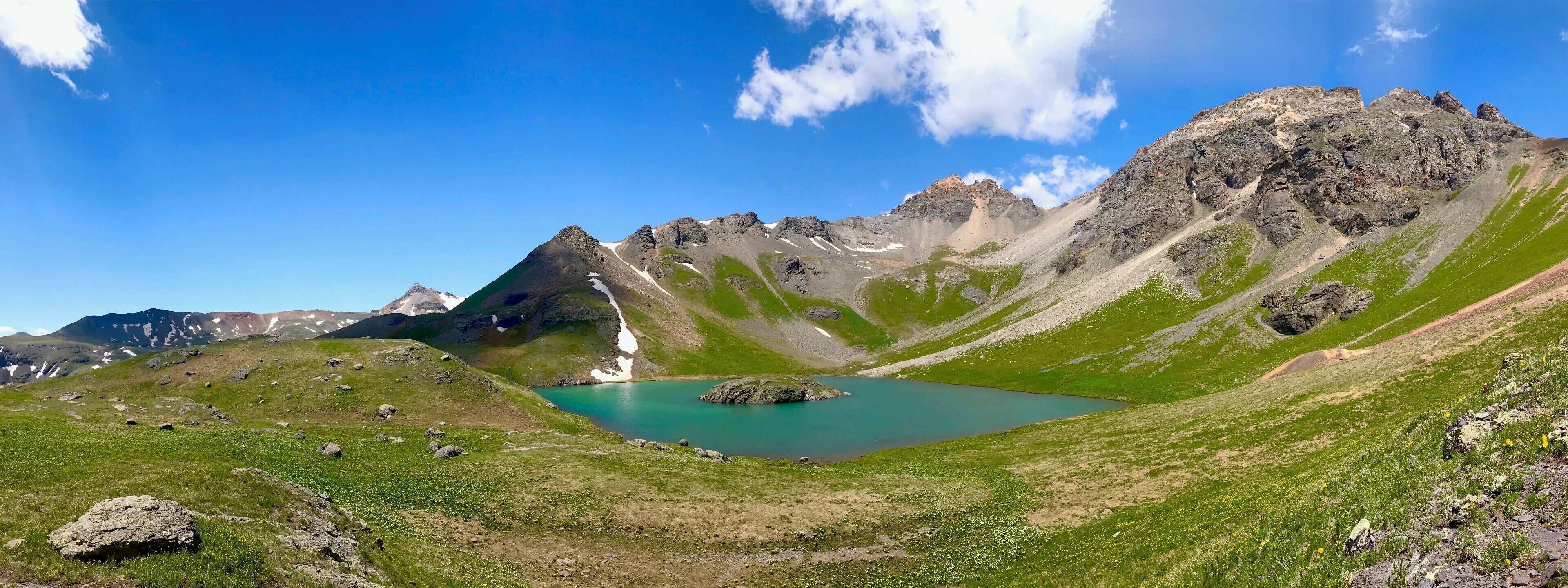 Hidden in the high country above Silverton CO is Island Lake, In a days hike you can see both Island Lake and the Ice Lakes basin, the best views in southwest Colorado. 
#BVSblue