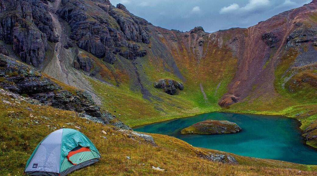 Island Lake in the San Juan Mountains of Colorado is one of the most unique and beautiful places I've been. This picture was taken about 30 minutes before a huge thunderstorm rolled in. It was a scary experience but a great place to camp nonetheless.
#bvsmountains