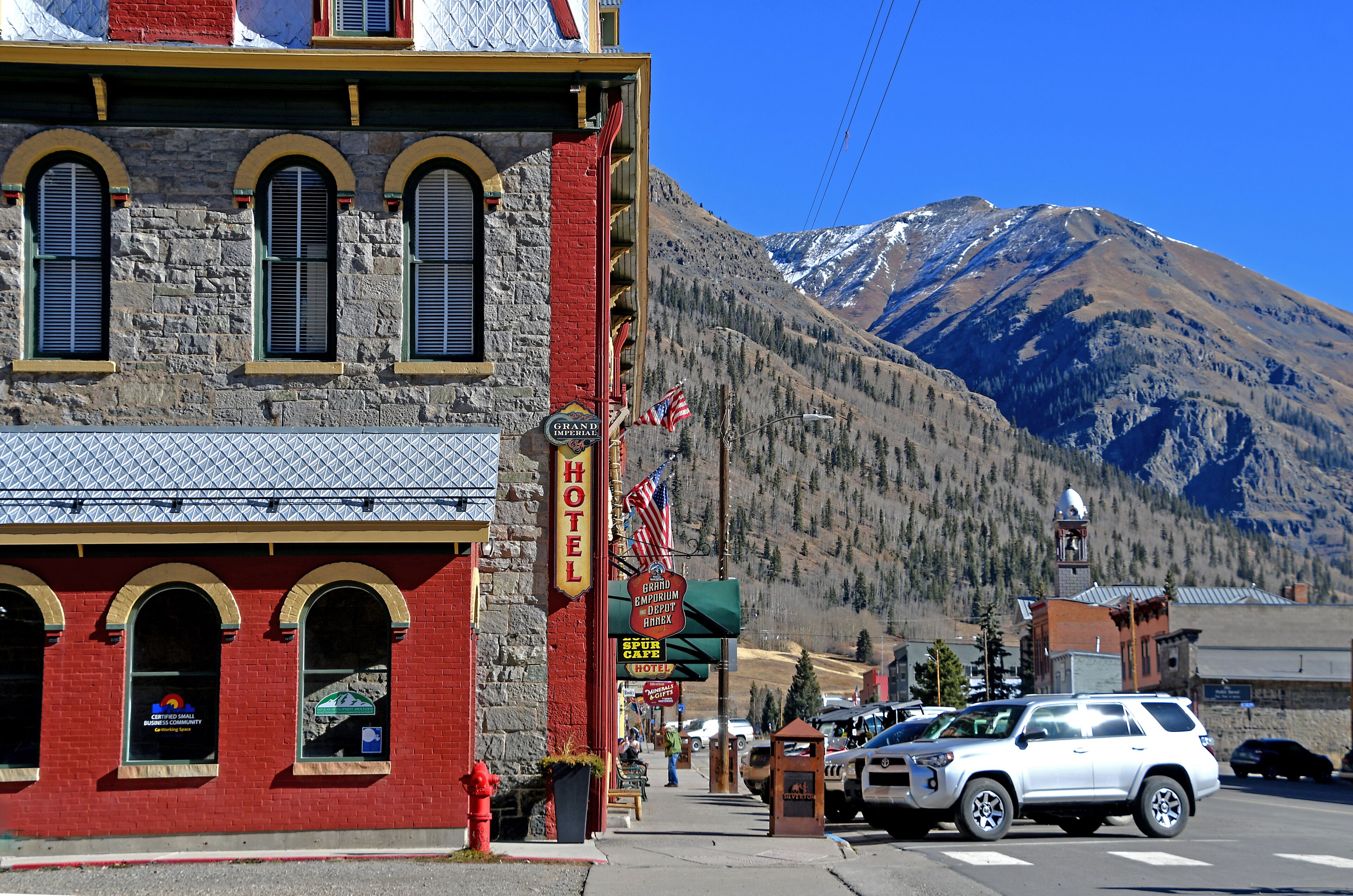 Silverton was established in 1874.  It has a population of 650 and sits at an elevation of 9318 feet. It has one paved street and its buildings are painted what seems like a gazillion different colors.

#Trovember