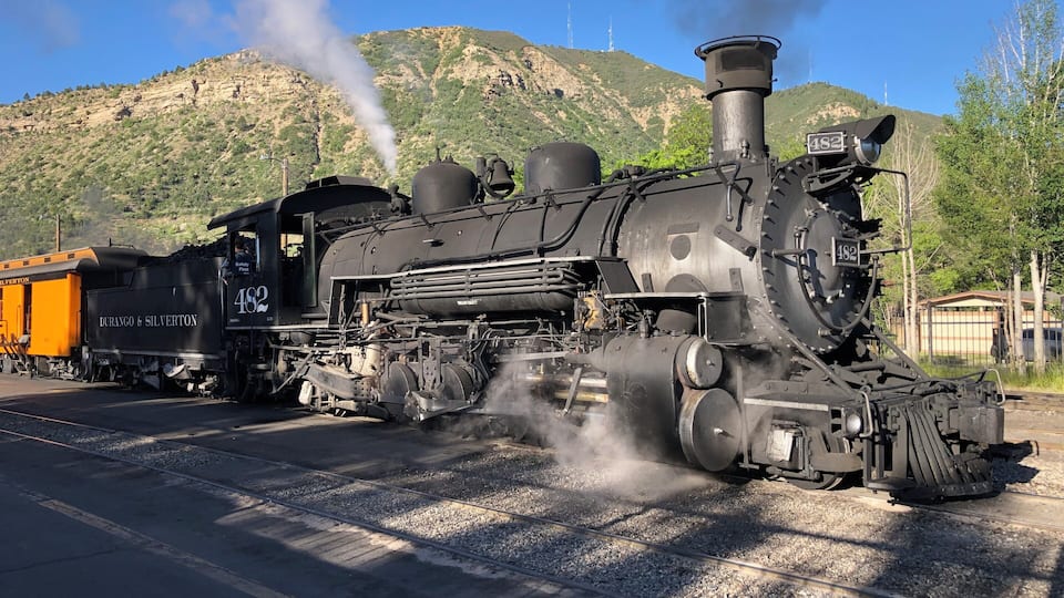 We got to ride in the open air car that climbed 2500 feet through mountain passes along the river. The trip took nearly four hours with this narrow gauge steam locomotive that was built almost 100 years ago.