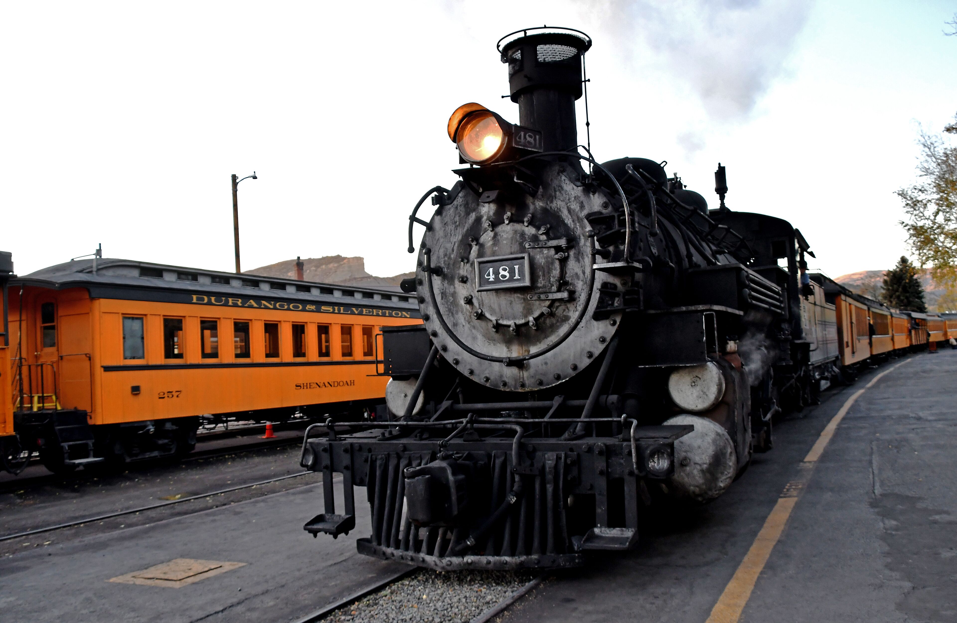 Engine 481 working the line between Durango and Silverton.

#Trovember