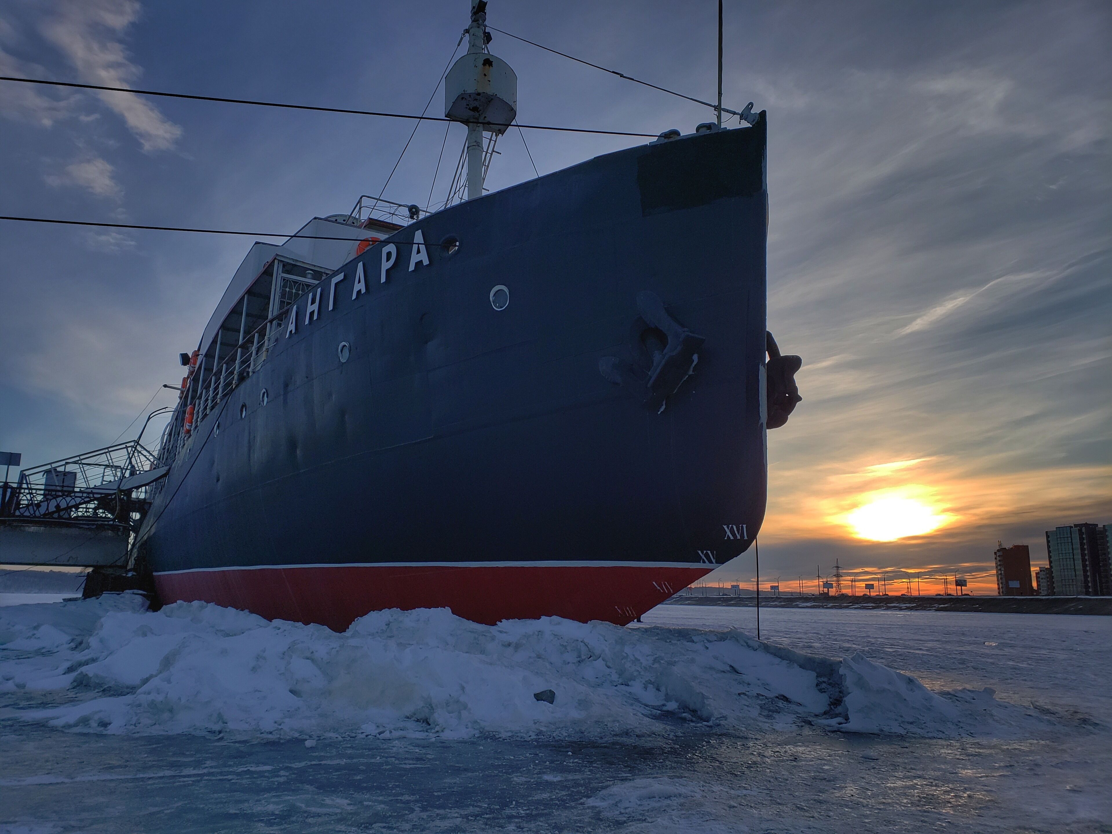Dubious accolades: this ice breaker is now a museum, but is also the most sunk ice breaker in the world.