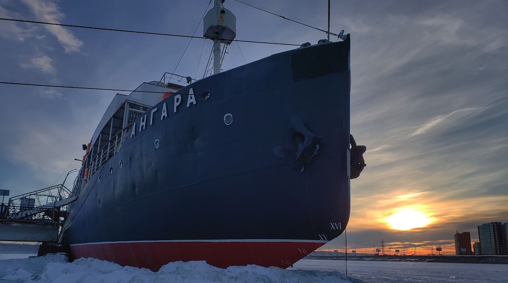 Dubious accolades: this ice breaker is now a museum, but is also the most sunk ice breaker in the world.