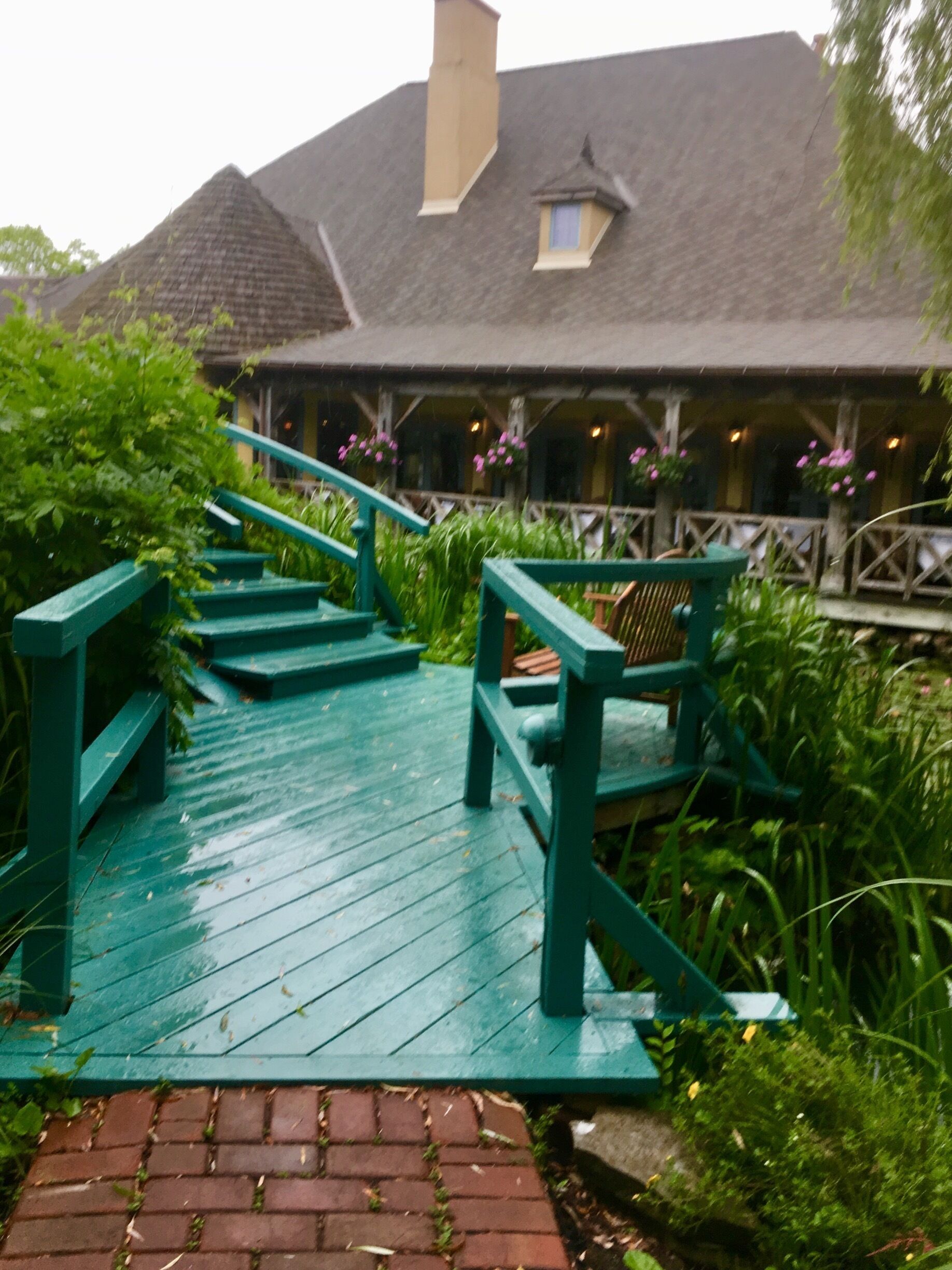 The beautiful grounds of Mirbeau Inn & Spa, Skaneateles NY 