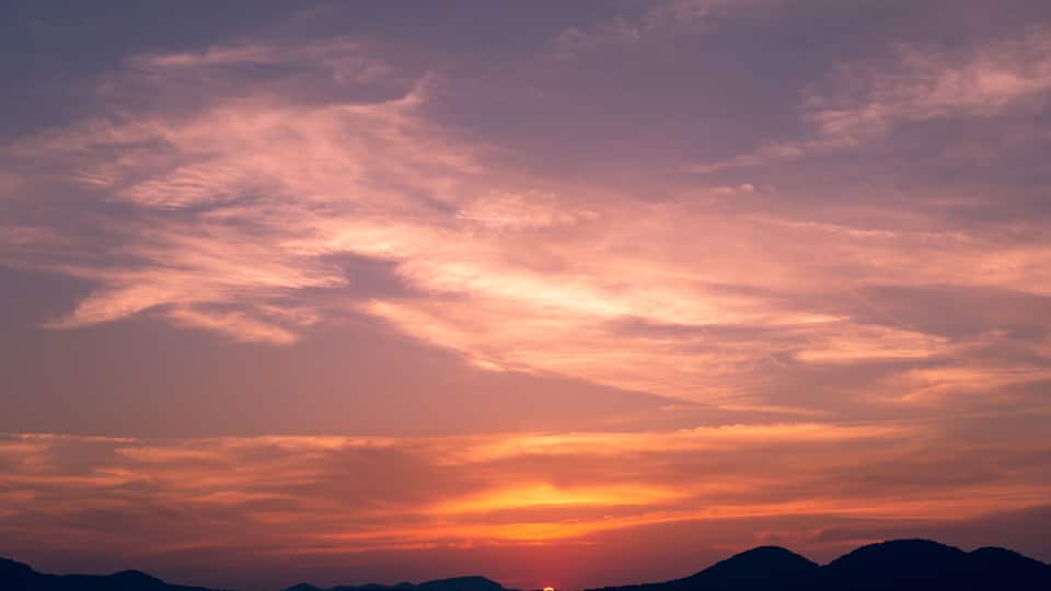 Lake Sunset Silhouette in Daniel Boone National Forest
