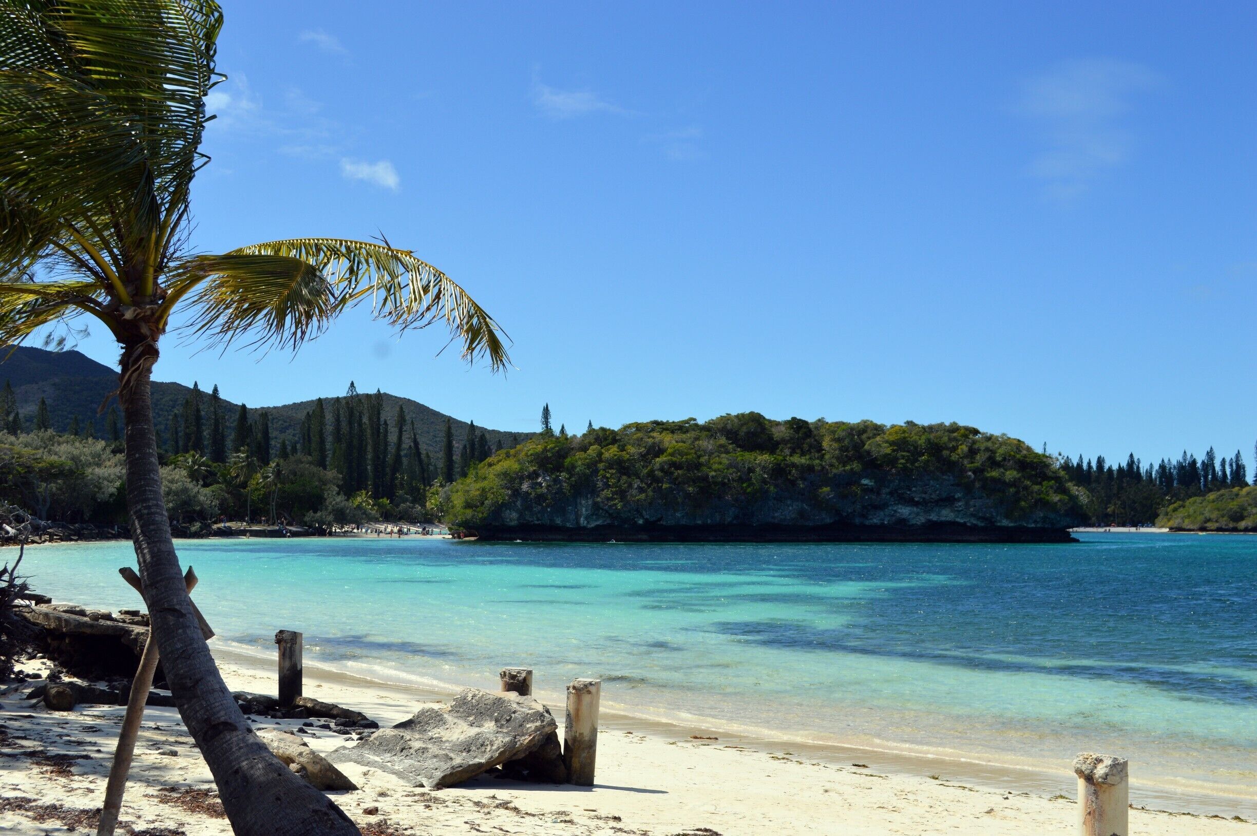 Itching to get into the water for a bit of snorkelling?
There is an abundance of fish, coral and marine life here. We head straight around to Kanumera Bay. Here there is a sacred rock in the middle of the bay. It is strictly off limits to touch and climb onto this rock as it was once a cemetery. However, the marine life surrounding this giant rock is pristine.